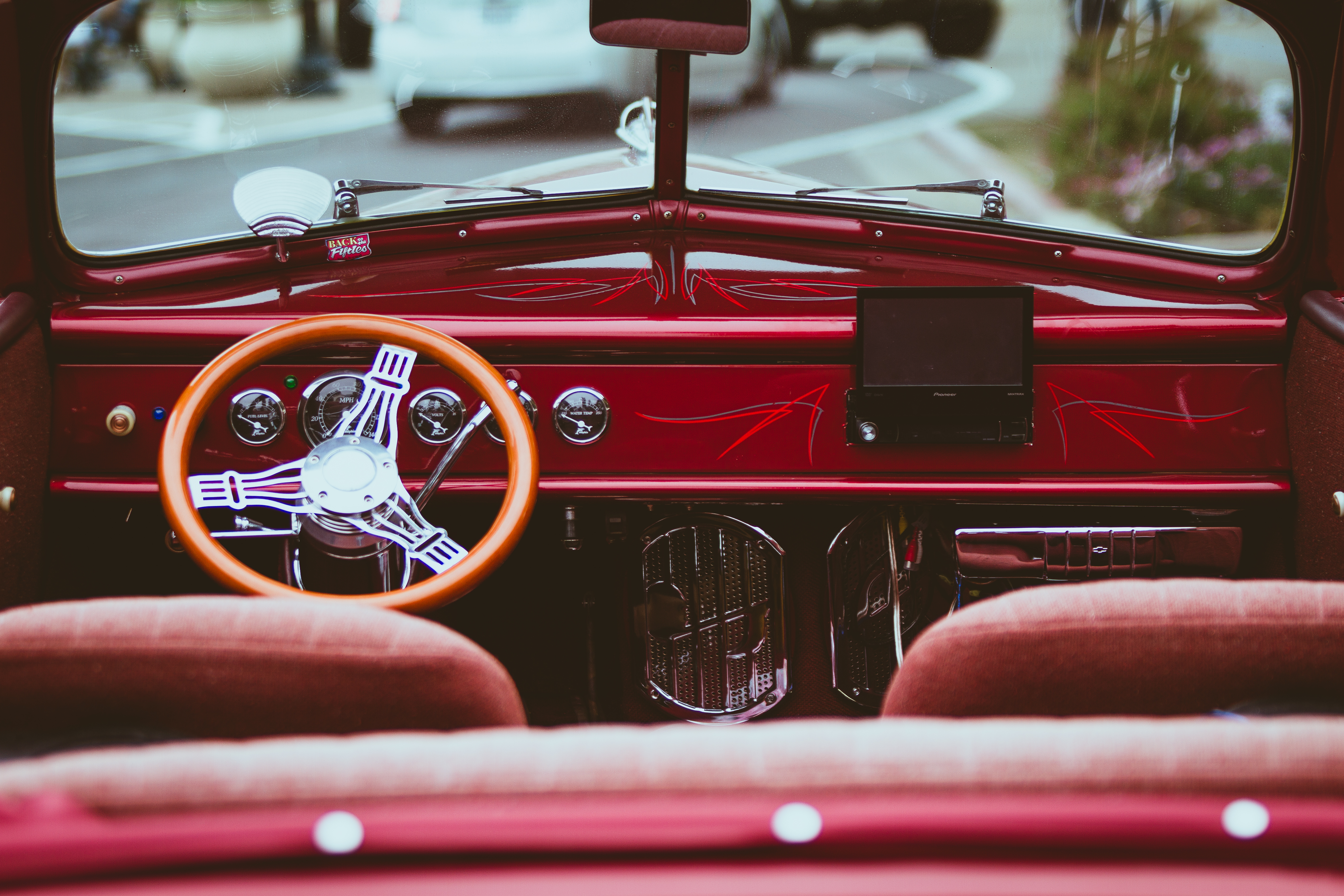 Classic car interior
